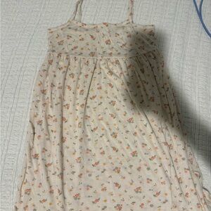 Floral Cream Maxi Dress